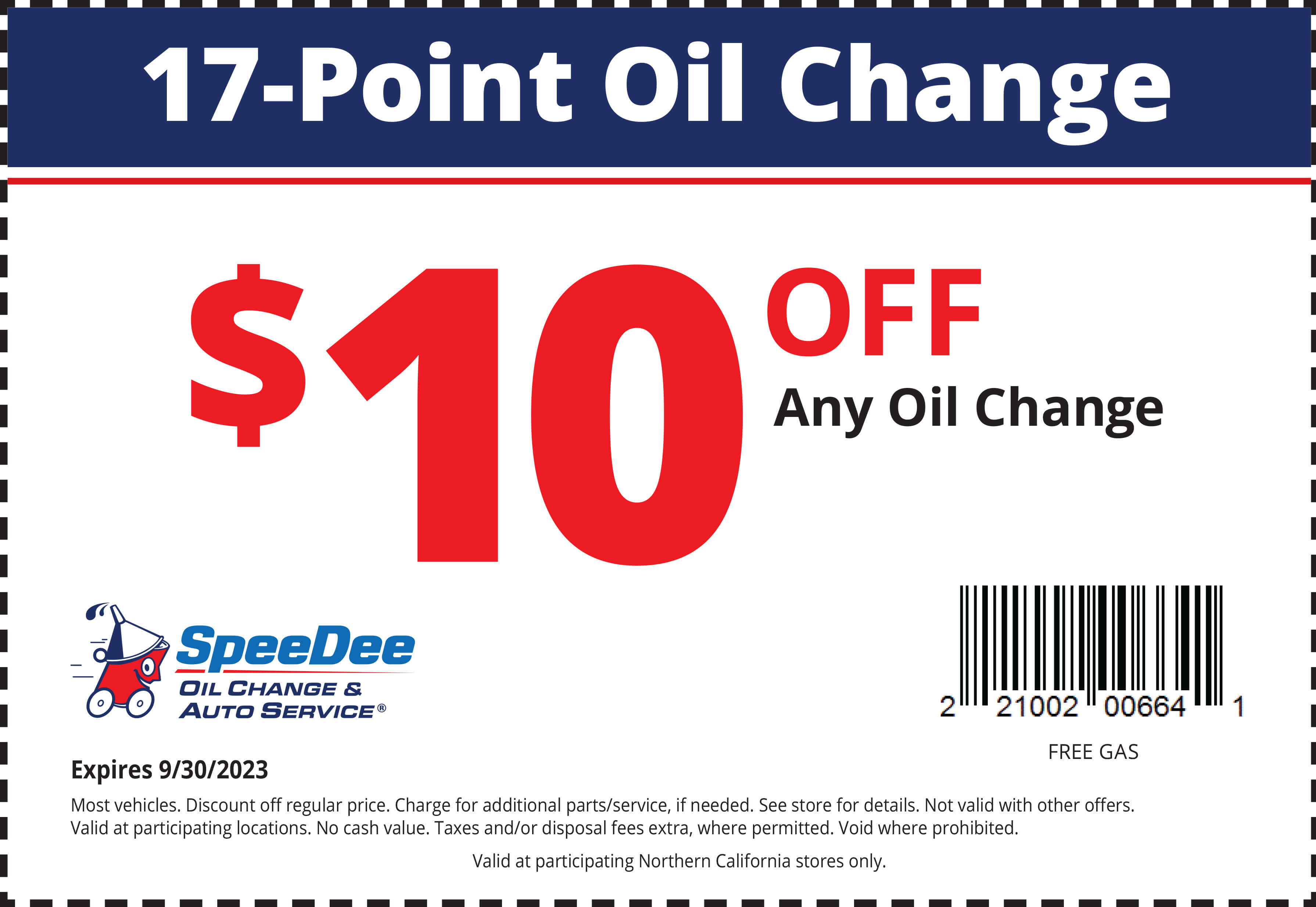 SpeeDee Oil Change Print Coupon